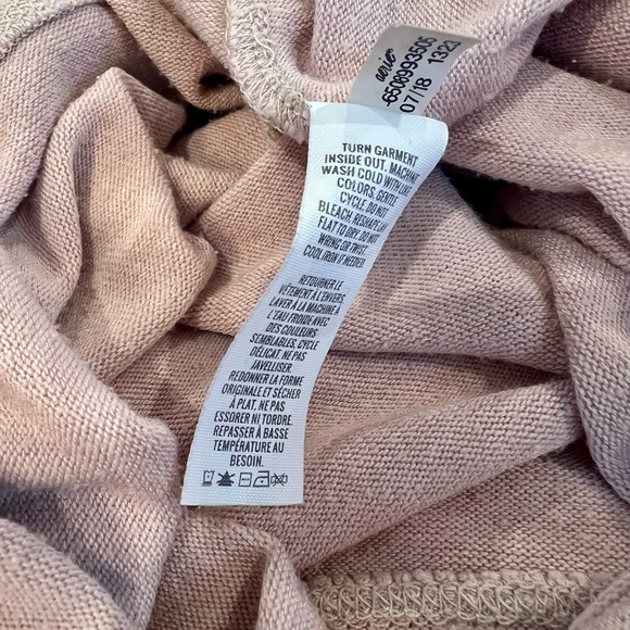 aerie Sweater Batwing Pullover Light Blush Pink Size Large - Picture 14 of 15